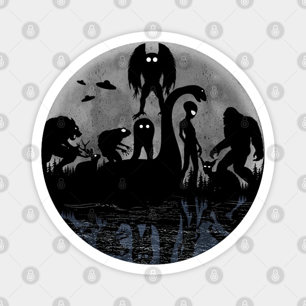 Cryptid Creatures With Moon Magnet by Tesszero
